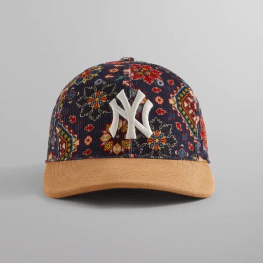 SOLD OUT! Kith & '47 Yankees Printed Corduroy 'Ink' Fitted